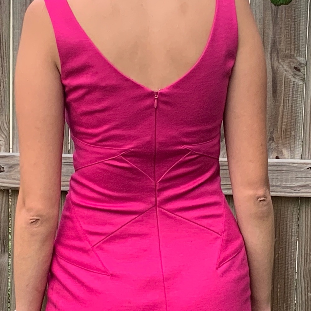 Diane Von Furstenberg, Fushia Sheath Dress, size 0 - Picture 5 of 15